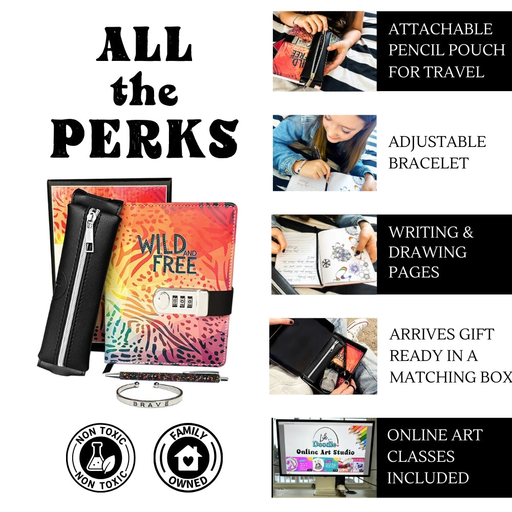 Wild and Free - Journal Gift Set