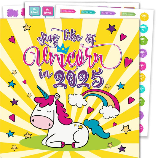 Little Unicorn Calendar & Planning Stickers -2025