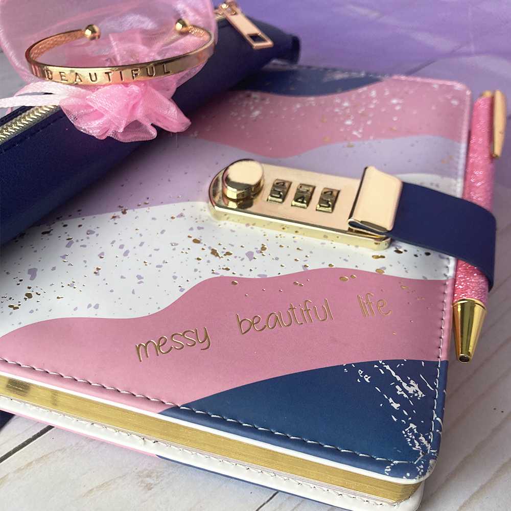Locking Journal - Messy Beautiful Life Gift Set