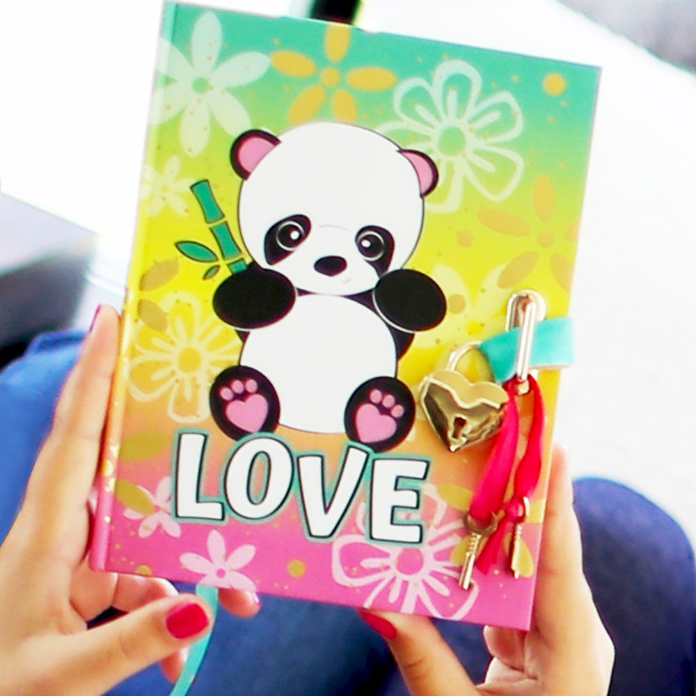 Panda Bear Diary Gift Set
