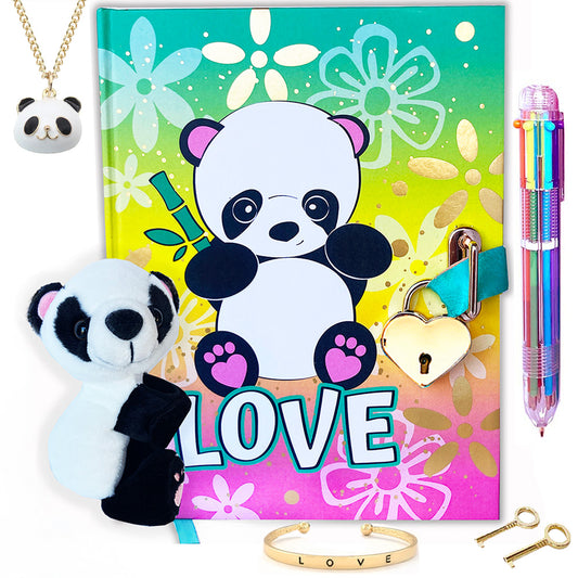 Panda Bear Diary Gift Set